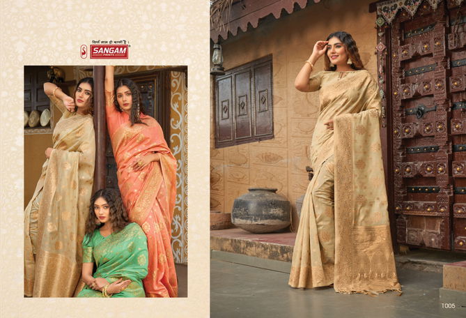 Sangam Hast Kala New Exclusive Wear Designer Cotton Handloom Saree Collection